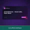 PromoLinks: das Tool, um Affiliate-Marketing richtig zu lernen